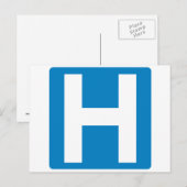 Hospital Zone Postkarte (Vorne/Hinten)