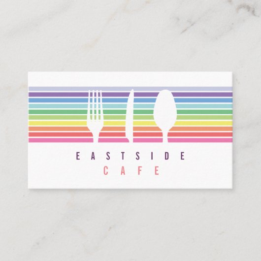 Hospitality Restaurant Café Koch Business Card Visitenkarte (Vorderseite)