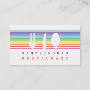 Hospitality Restaurant Café Koch Business Card Visitenkarte