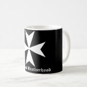 Hospitaller Beausant Bruderschafts-Schwarz-Tasse Kaffeetasse (VorderseiteRechts)