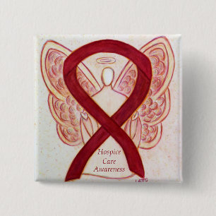 Hospitalpflege Engel Awareness Ribbon Buttone Button