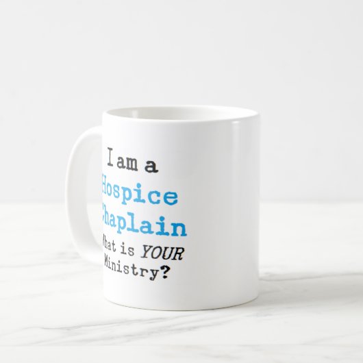 Hospiz-Chaplain-Tasse Kaffeetasse (Vorderseite Links)