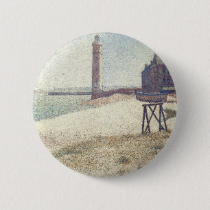 Hospiz und Leuchtturm, Honfleur von Georges Seurat Button