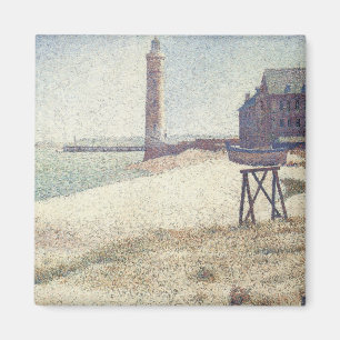 Hospiz und Leuchtturm, Honfleur von Georges Seurat Magnet