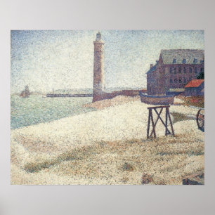 Hospiz und Leuchtturm, Honfleur von Georges Seurat Poster