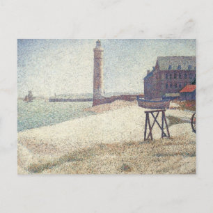 Hospiz und Leuchtturm, Honfleur von Georges Seurat Postkarte