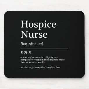 Hospizkrankenschwester Definition Mitgefühl Pflege Mousepad