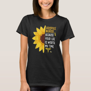 Hospizkrankenschwester Sonnenblume Hospiz Pflege P T-Shirt