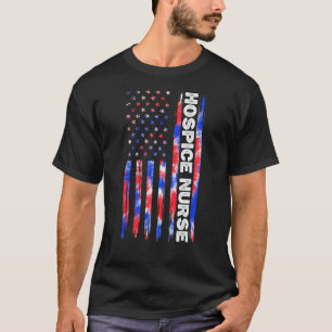 Hospizpflege Krankenschwester Pflege Tie Dye Ameri T-Shirt