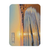 Hossegor France Sunset Beach Magnet (Vertikal)