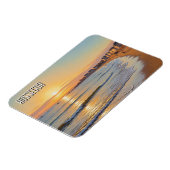 Hossegor France Sunset Beach Magnet (Linke Seite)