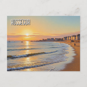 Hossegor France Sunset Beach Postkarte