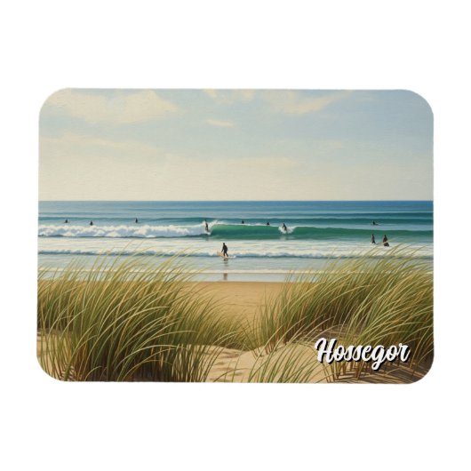 Hossegor Frankreich Surfer Magnet (Horizontal)