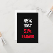 Host Badass Card Karte (Vorderseite/Rückseite Beispiel)