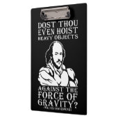 Host du sogar schwere Objekte? - Shakespeare Klemmbrett (Links)