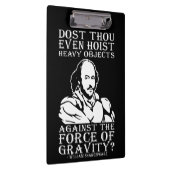 Host du sogar schwere Objekte? - Shakespeare Klemmbrett (Rechts)
