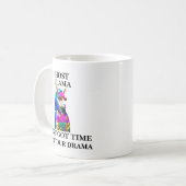 Host Llama Aint Got Zeit für Ihr Drama Kaffeetasse (Vorderseite Links)