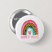 Host-Mama Rainbow Mother Day Liebe Niedlich Funny  Button (Vorne & Hinten)