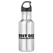 Host Vater wie ein normaler Vater, aber cooler Edelstahlflasche (Vorderseite)