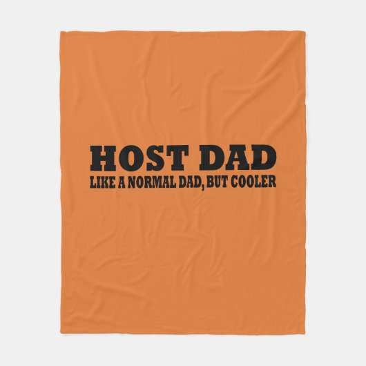 Host Vater wie ein normaler Vater, aber cooler Fleecedecke (Vorderseite)