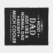 Host-Vater wie normaler Vater, aber viel cooler Fleecedecke (Vorderseite (Horizontal))