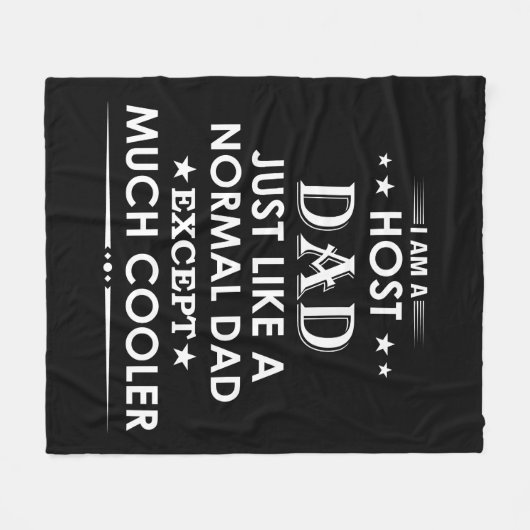 Host-Vater wie normaler Vater, aber viel cooler Fleecedecke (Vorderseite (Horizontal))