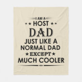 Host-Vater wie normaler Vater, aber viel cooler Fleecedecke (Vorderseite)