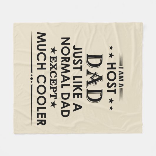 Host-Vater wie normaler Vater, aber viel cooler Fleecedecke (Vorderseite (Horizontal))