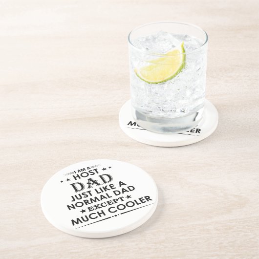 Host-Vater wie normaler Vater, aber viel cooler Getränkeuntersetzer (Seite)