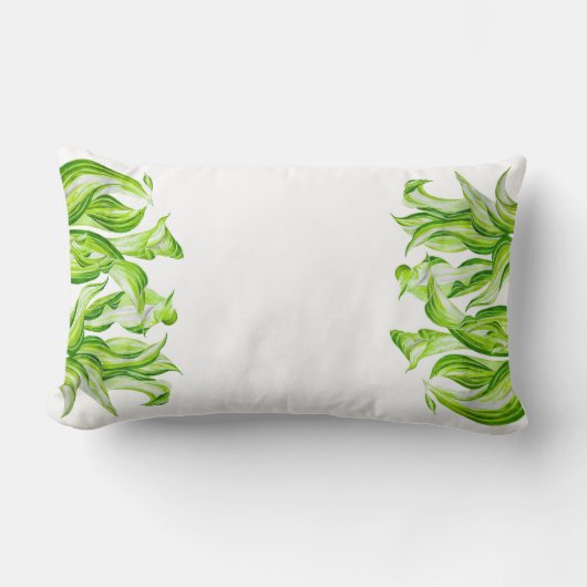 'Host with Mosta' auf einem Lumbarkissen Lendenkissen (Vorderseite)