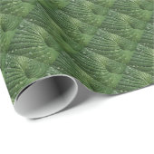Hosta-Blatt-abstraktes Verpackungs-Papier Geschenkpapier (Rolleneckpunkt)