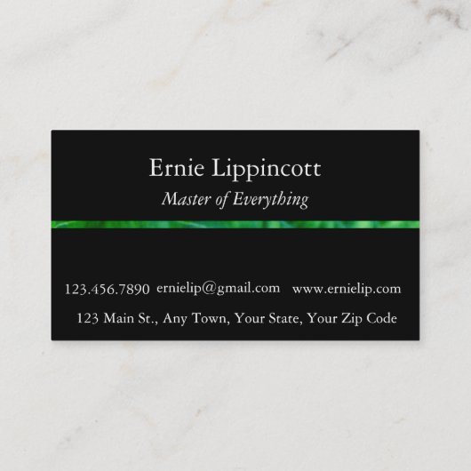 Hosta-Blätter Visitenkarte (Rückseite)