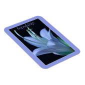 Hosta Blume Verziert Lavender Friendship Magnet (Rechte Seite)
