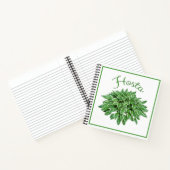 Hosta Design Square Spiral Notebook Notizblock (Innenseite)