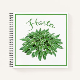Hosta Design Square Spiral Notebook Notizblock