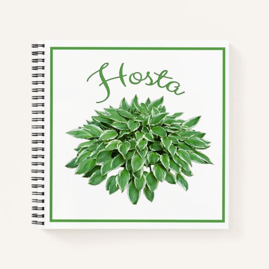 Hosta Design Square Spiral Notebook Notizblock (Vorderseite)