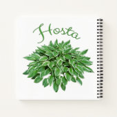 Hosta Design Square Spiral Notebook Notizblock (Rückseite)