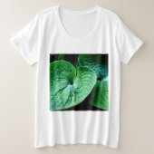 Hosta Heart Große Größe T-Shirt (Design vorne)