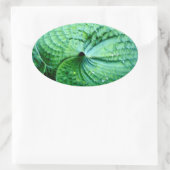 Hosta Heart Ovaler Aufkleber (Tasche)