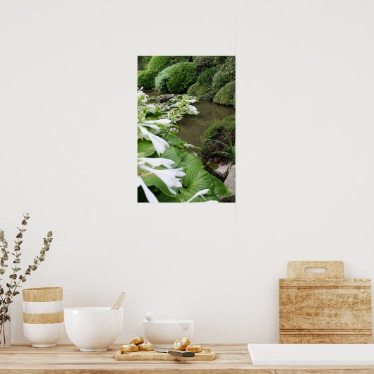 Hosta in Zen Garden Poster (Küche)