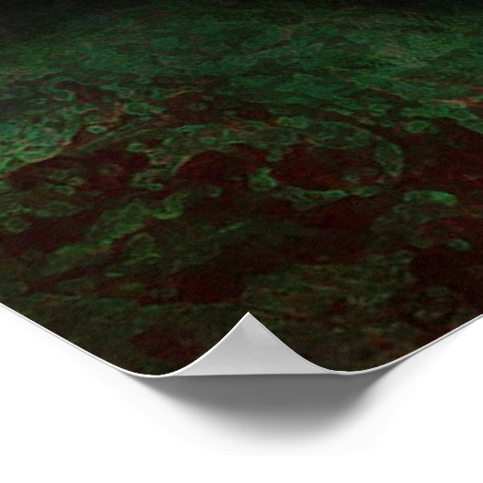 Hosta mit Regentropfen Poster (Ecke)