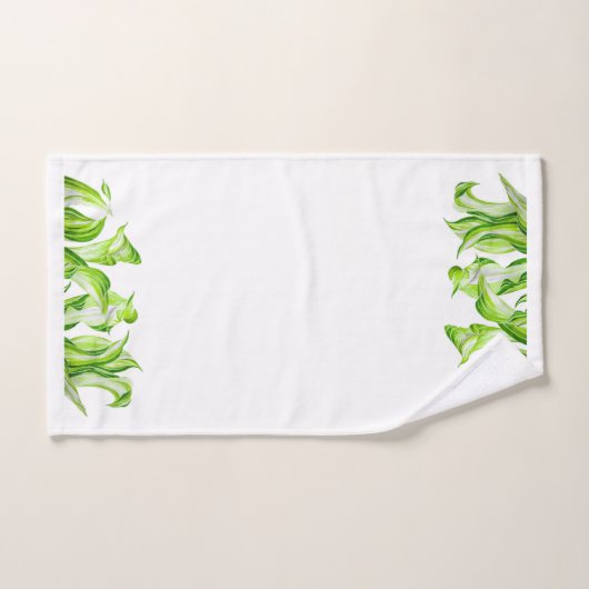 'Hosta with Mosta' auf einem Badetuch-Set Badhandtuch Set (Handtuch)