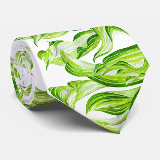 'Hosta with Mosta' auf einem Neck Tie Krawatte (Gerollt)