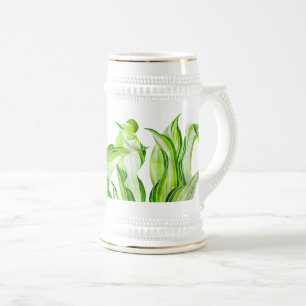 'Hosta with Mosta' auf einem Stein Bierglas