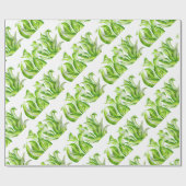 'Hosta with Mosta' auf einem Umschlagpapier Geschenkpapier (Flach)