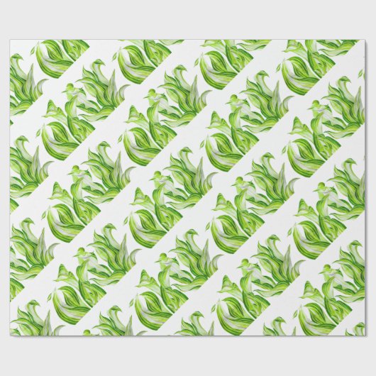 'Hosta with Mosta' auf einem Umschlagpapier Geschenkpapier (Flach)