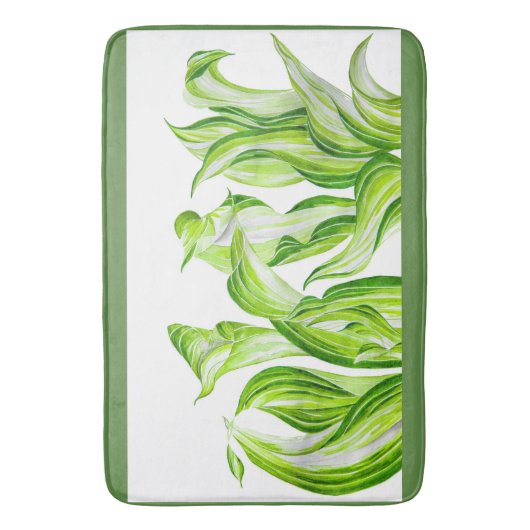 'Hosta with Mosta' auf einer Badematte (Vorderseite Vertikal)