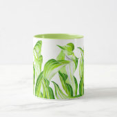 'Hosta with Mosta' auf einer Combo-Tasse Tasse (Zentrum)