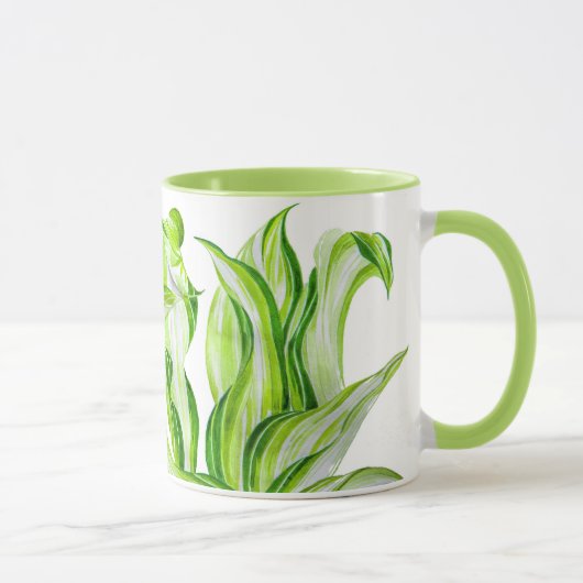 'Hosta with Mosta' auf einer Combo-Tasse Tasse (Rechts)