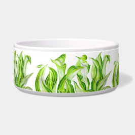 'Hosta with mosta' auf einer Keramik Salad Bowl Napf